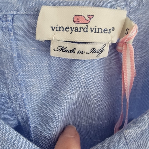 NWT Vineyard Vines Linen Ruffle Top, size S - Picture 9 of 12